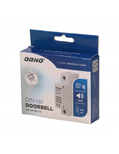 Dzwonek przewodowy na szynę DIN-1 moduł