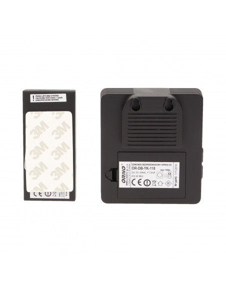 Dzwonek bezprzewodowy OPERA DC, bateryjny, learning system, 48 dźwięków, 100m