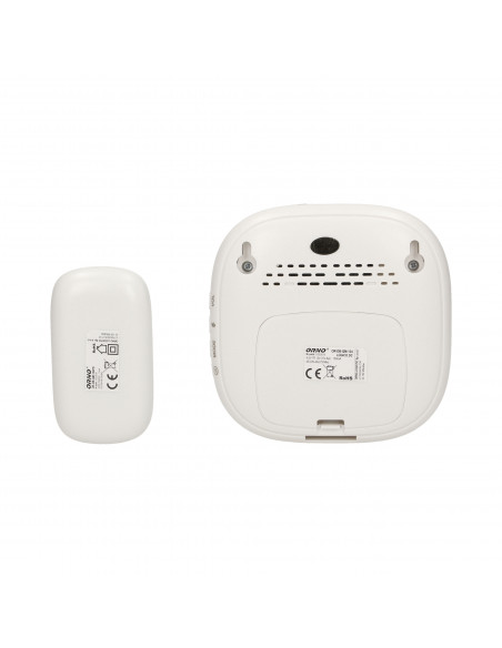 Dzwonek bezprzewodowy LOGICO DC, bateryjny, funkcja alarmu, learning system, 36 dźwięków, 120m