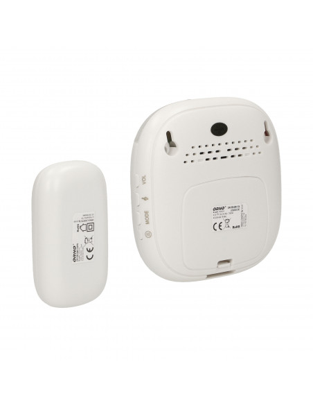 Dzwonek bezprzewodowy LOGICO DC, bateryjny, funkcja alarmu, learning system, 36 dźwięków, 120m