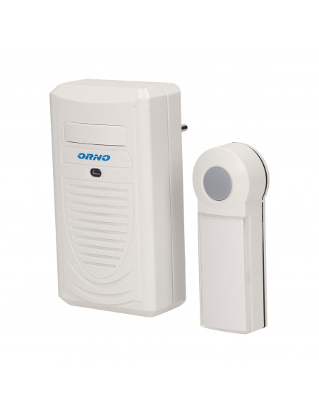 Dzwonek bezprzewodowy DISCO AC, sieciowy, learning system, 1 dźwięk, 100m