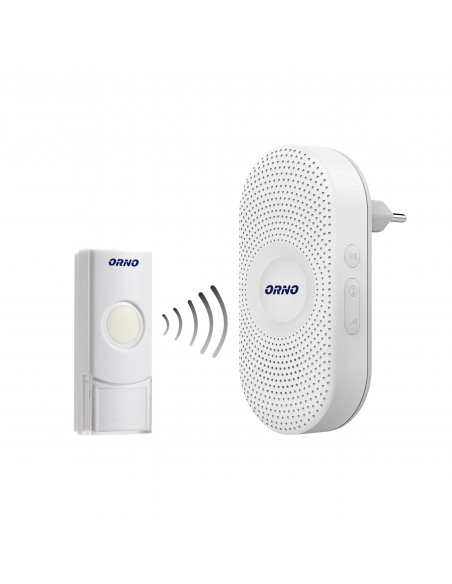 Dzwonek bezprzewodowy Longa AC, sieciowy, learning system, 36 dźwięków, zasięg działania 300m