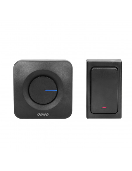  Zestaw dwóch dzwonków bezprzewodowych ONDO AC, sieciowych z 1 przyciskiem bezbateryjnym, learning system, 36...