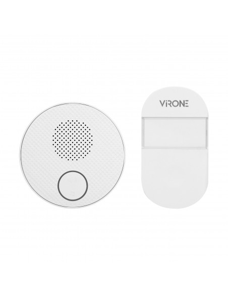 Dzwonek bezprzewodowy  SONUS AC, sieciowy, przycisk bezbateryjny, learning system, 38 dźwięków, 100m