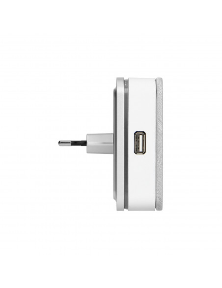 Philips WelcomeBell Plugin dzwonek bezprzewodowy, 4 melodie, ładowarka USB, zakres działania max. 300m