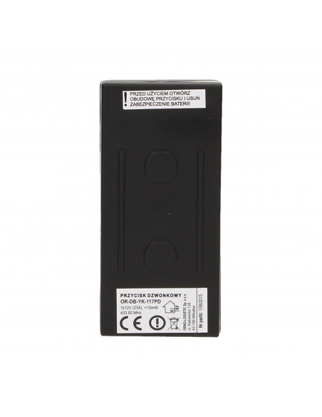 Przycisk bezprzewodowy do rozbudowy dzwonka OR-DB-YK-117