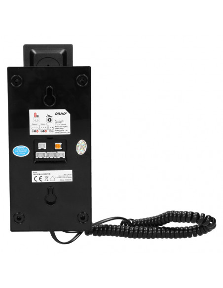 Zestaw domofonowy jednorodzinny, wandaloodporny, czarny FORNAX