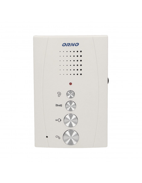 Zestaw domofonowy jednorodzinny, bezsłuchawkowy, biały, ELUVIO