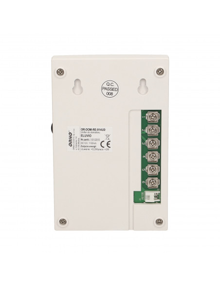 Zestaw domofonowy jednorodzinny, bezsłuchawkowy, biały, ELUVIO