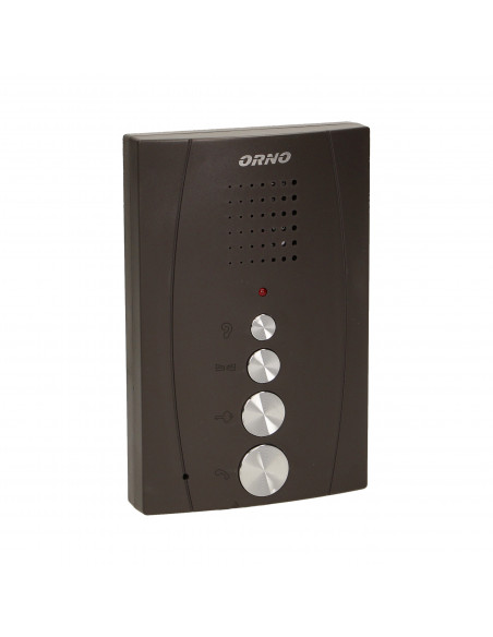 Zestaw domofonowy jednorodzinny, bezsłuchawkowy, czarny ELUVIO