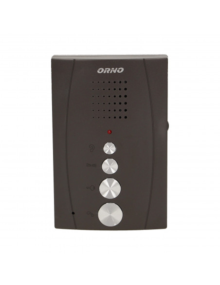 Zestaw domofonowy jednorodzinny, bezsłuchawkowy, czarny ELUVIO