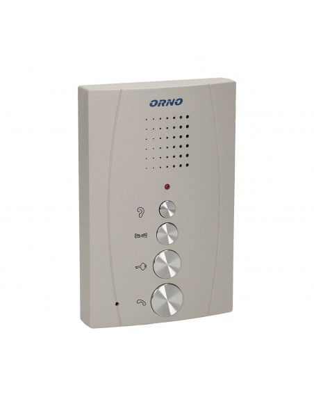 Zestaw domofonowy jednorodzinny, bezsłuchawkowy, szary, ELUVIO