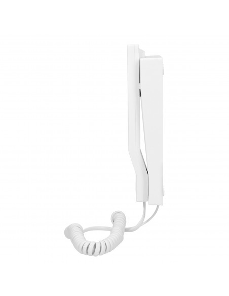 Zestaw domofonowy jednorodzinny z interkomem i czytnikiem breloków zbliżeniowych, biały AVIOR