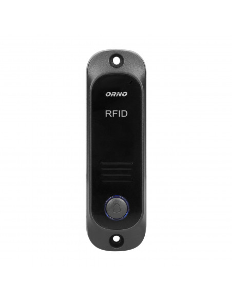 Zestaw domofonowy jednorodzinny z interkomem i czytnikiem breloków zbliżeniowych, czarny AVIOR