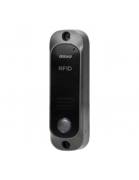 Zestaw domofonowy jednorodzinny z interkomem i czytnikiem breloków zbliżeniowych, czarny AVIOR