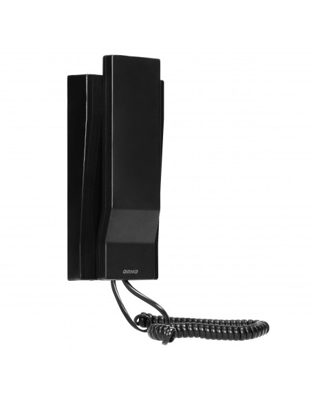 Zestaw domofonowy jednorodzinny z interkomem i czytnikiem breloków zbliżeniowych, czarny AVIOR