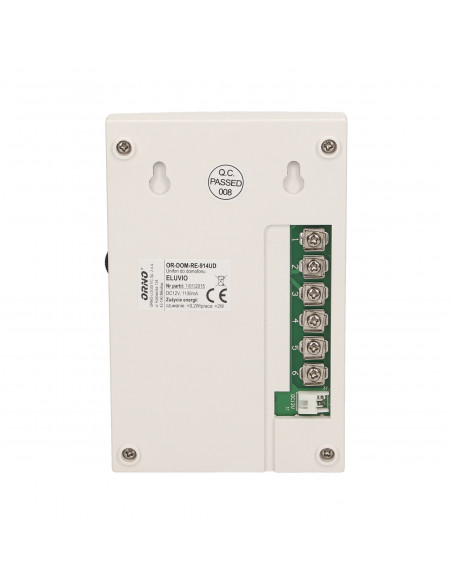 Zestaw domofonowy jednorodzinny z interkomem, bezsłuchawkowy, biały, ELUVIO INTERCOM