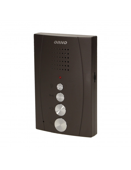 Zestaw domofonowy jednorodzinny z interkomem, bezsłuchawkowy, czarny ELUVIO INTERCOM