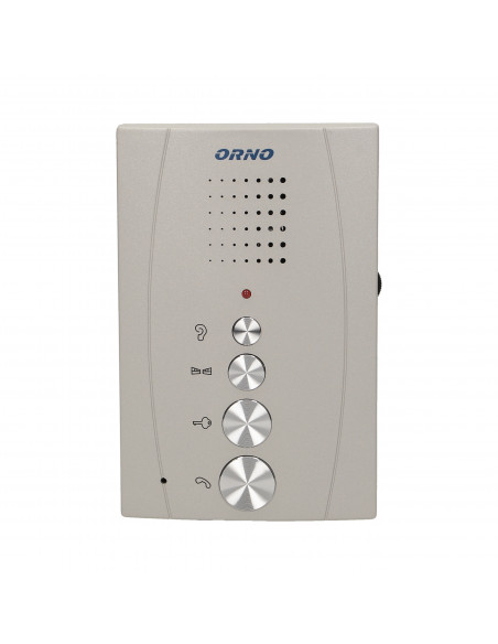 Zestaw domofonowy jednorodzinny z interkomem, bezsłuchawkowy, szary, ELUVIO INTERCOM