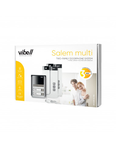 Zestaw domofonowy 2-rodzinny,...