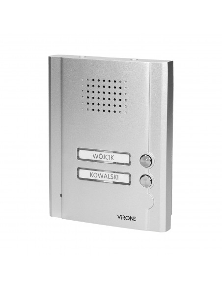 Zestaw domofonowy dwurodzinny, podtynkowy z czytnikiem breloków zbliżeniowych, MALO MULTI