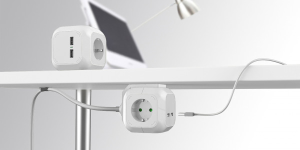 Przedłużacz kostka z ładowarką USB w nowym kolorze